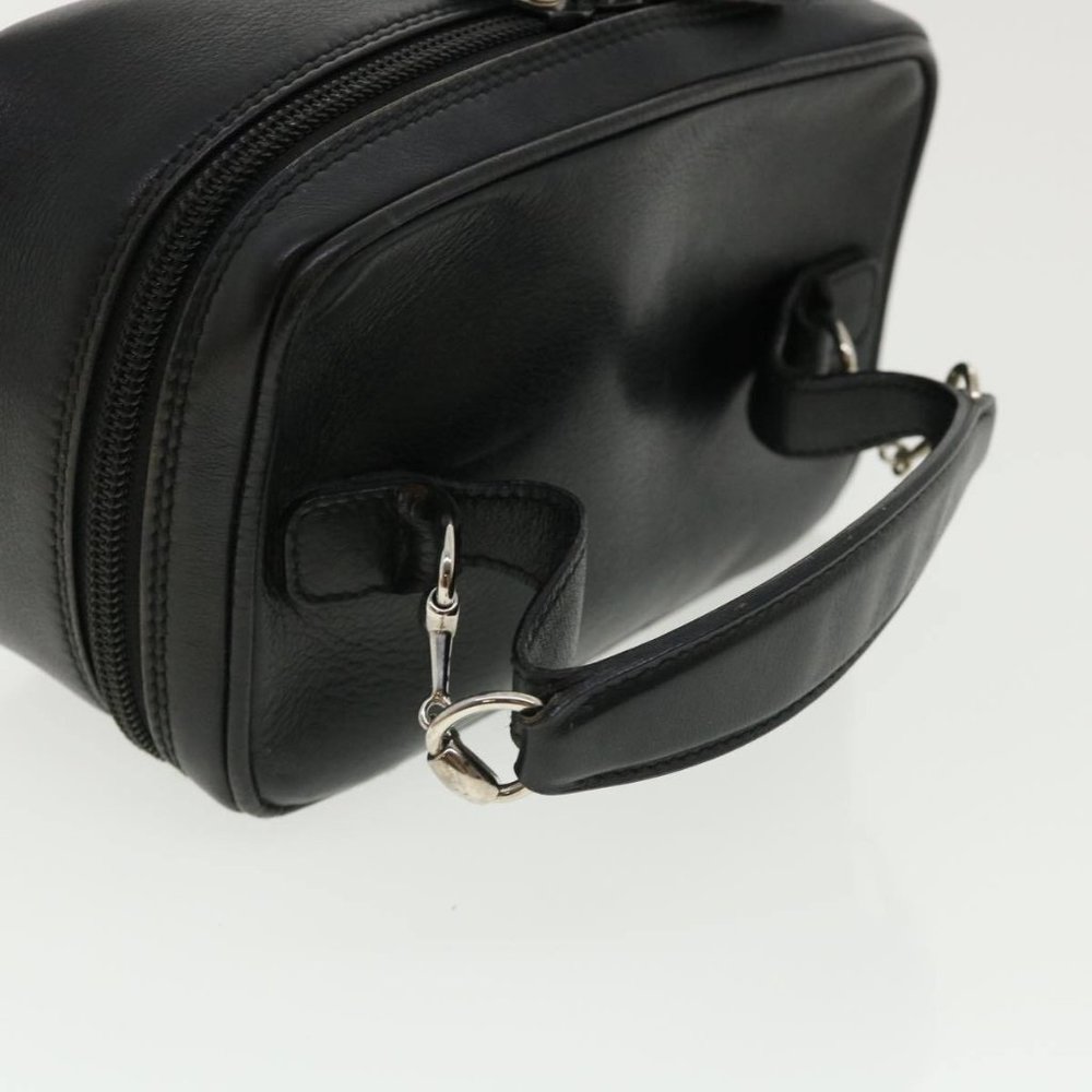 Gucci Horsebit Black Leather Cosmetic Travel Case Rare - Picture 13 of 16